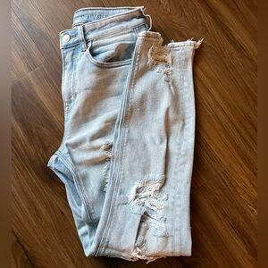 American Eagle Distressed Mom Jeans